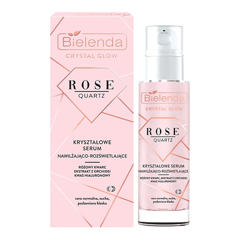 Bielenda Crystal glow rose quartz serum.