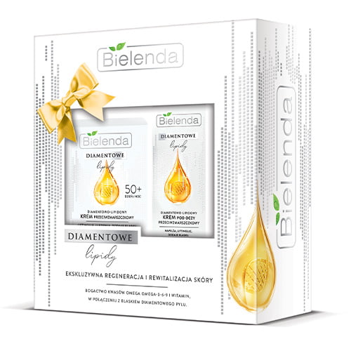 Bielenda diamond lipids gift set for mature skin.