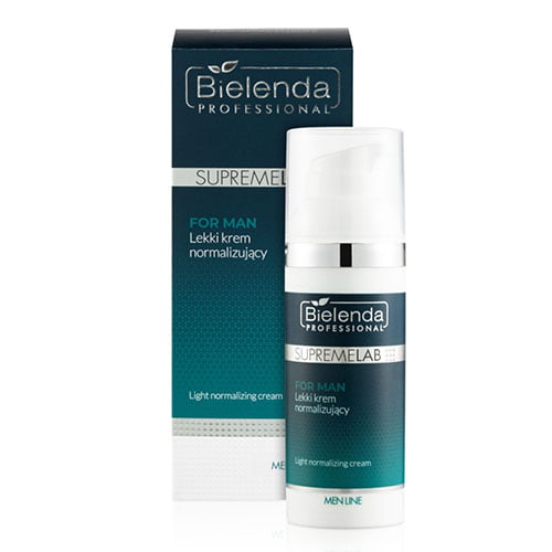 Bielenda supremelab light normalising face cream for men with oily skin.