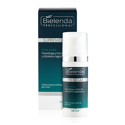 Bielenda supremelab soothing light gel-cream for men.