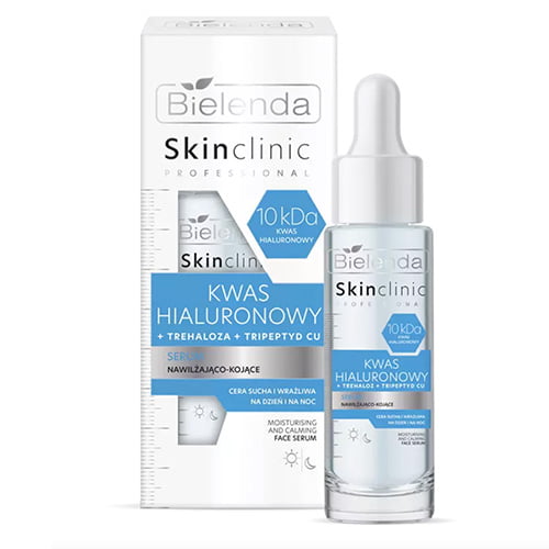 Bielenda Skin clinic face serum with hyaluronic acid.