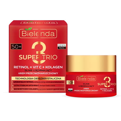 Bielenda super trio firming face cream with retinol.