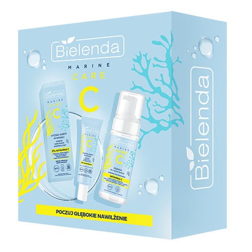 Bielenda Marine Care C Gift Box Set Face Cream and Foam Face Wash