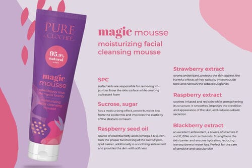 Clochee Pure Magic Mousse Moisturising Facial Cleansing Mousse 90ml