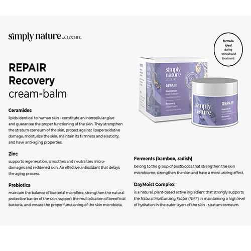 Clochee Simply Nature Repair Recovery Face Cream-Balm