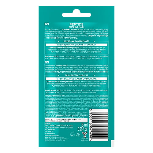 Eveline Face Therapy Professional Peptide Ampoule Mask