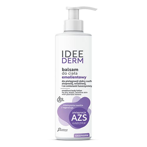 Idee Derm Emollient Body Lotion for Dry Atopic Sensitive Skin with Psoriasis Lesions