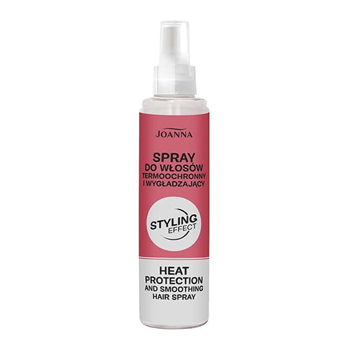 Joanna heat protection styling hair spray.