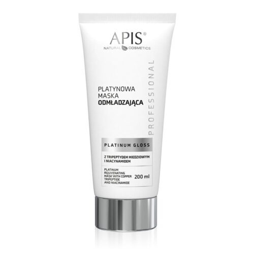 Apis Platinum Gloss rejuvenating face mask with copper tripeptide.