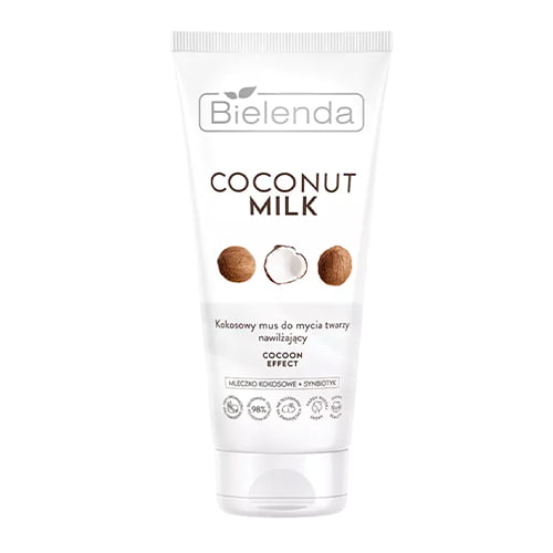 Bielenda moisturising washing mousse with coconut milk.