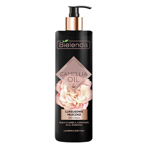 Bielenda luxurious body milk with camellia oil.