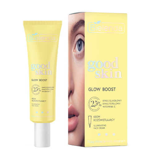 Bielenda Good Skin Glow Boost Illuminating Face Cream Glycolic Ferulic Acid Vitamin C 50ml