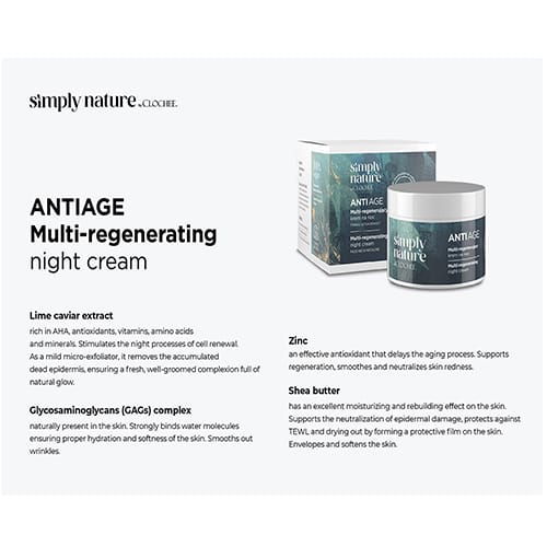 Clochee Simply Nature Multi-Regenerating Night Cream