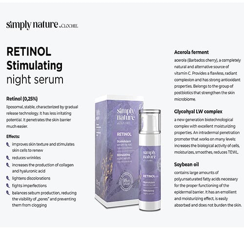 Clochee Simply Nature Retinol Stimulating Night Serum