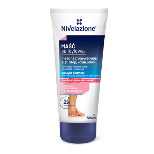 Nivelazione salicylic ointment for cracked feet skin.