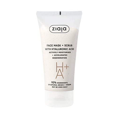 Ziaja Face Mask and Scrub 2in1 with Hyaluronic Acid