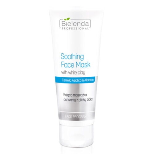 Bielenda Professional Soothing Face Mask with White Clay,Chestnut Extract & Allantoin 150g