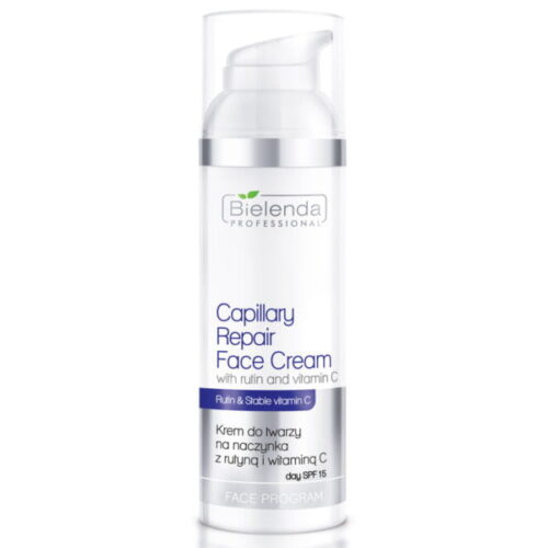 Bielenda Professional Capillary Repair Face Cream with Rutin & Vitamin C  SPF15, 100ml