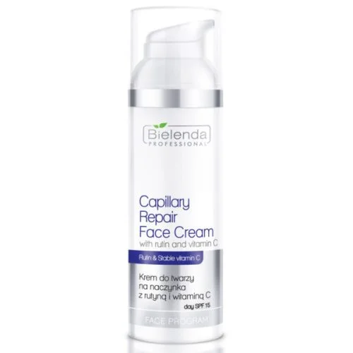 Bielenda Professional Capillary Repair Face Cream with Rutin & Vitamin C  SPF15, 100ml