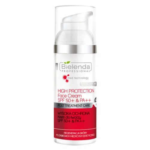 Bielenda Professional Post Treatment Care High Protection Face Cream  SPF 50, 50ml