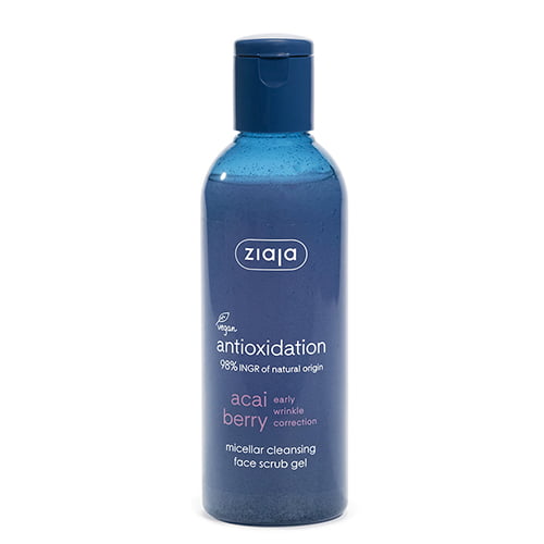 Ziaja Acai Berry Antioxidation Antipollution Micellar Cleansing Face Scrub Gel