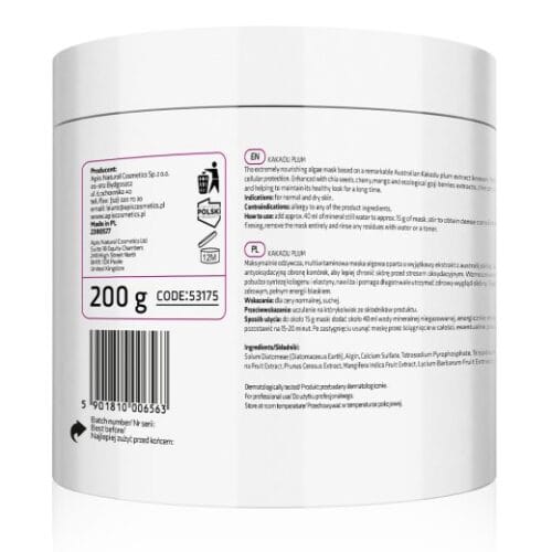 Apis Professional Face Algae Mask with Kakadu Plum & Chia Seeds 200g - Image 2