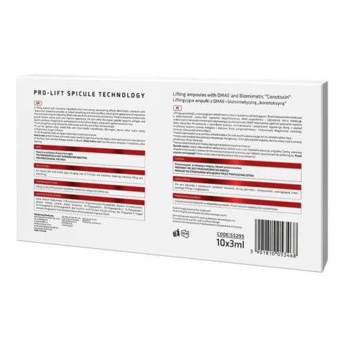 Apis Professional PRO-LIFT SPICULE TECHNOLOGY Lifting Ampoules with DMAE and Biomimetic Conotoxin 10 x 3ml