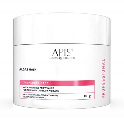 Apis Professional Couperose Stop Algae Face Mask with Wild Rose and Vitamin C 100g