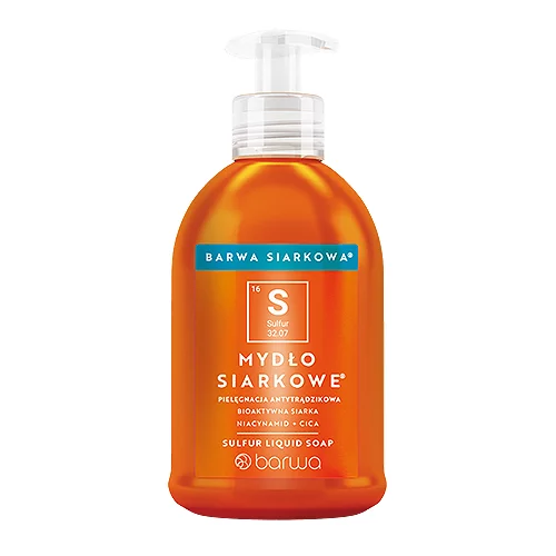 Barwa Anti Acne Face and Body Sulphur Liquid Soap 300ml - ProCosmeticsUK