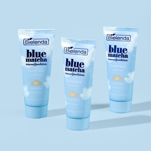 Bielenda Blue Matcha Moisturising Fluid Mousse Foundation