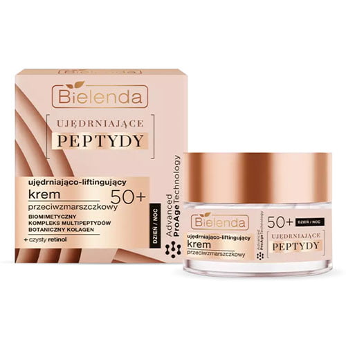 Bielenda firming lifting face cream with peptide complex.