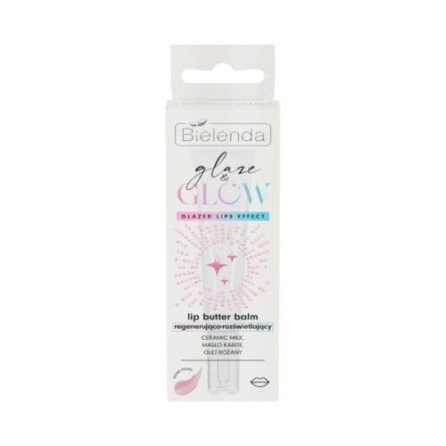 Bielenda Glaze & Glow Regenerating & Brightening Lip Butter Balm – Rose Pearl