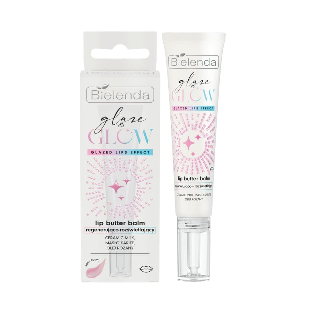 Bielenda Glaze & Glow Regenerating & Brightening Lip Butter Balm – Rose Pearl