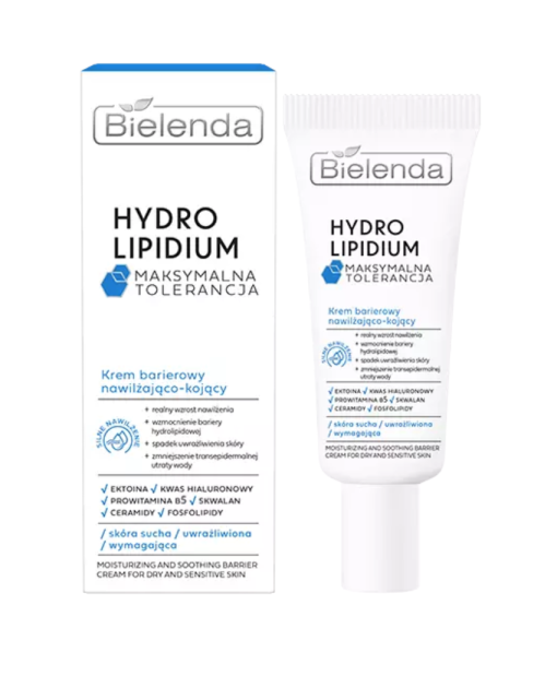 Bielenda hydro lipidium maximum soothing barrier cream.
