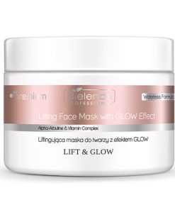 Bielenda Professional lifting face mask with glow effect.