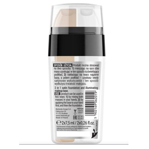 Bielenda Beauty Base Glow Booster 2-in-1 – Satin Foundation & Primer