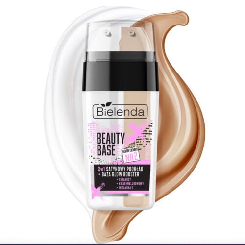 Bielenda Beauty Base Satin Foundation + Glow Booster Base 2-in-1 – Shade2 Dark 15g