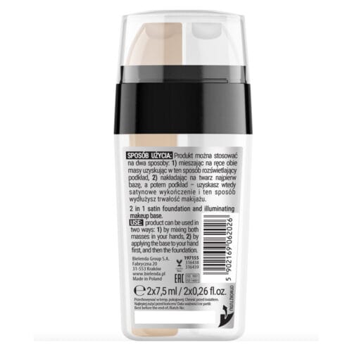 Bielenda Beauty Base Glow Booster 2-in-1 – Satin Foundation & Primer