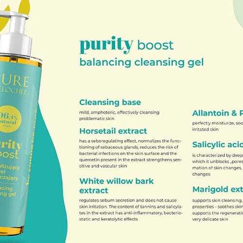 Clochee Pure Purity Boost Balancing Cleansing Gel with Salicylic Acid 200ml