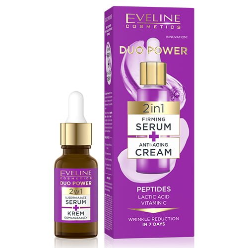 Eveline Cosmetics Duo Power 2in1 Firming & Anti-Ageing Serum-Cream 18ml