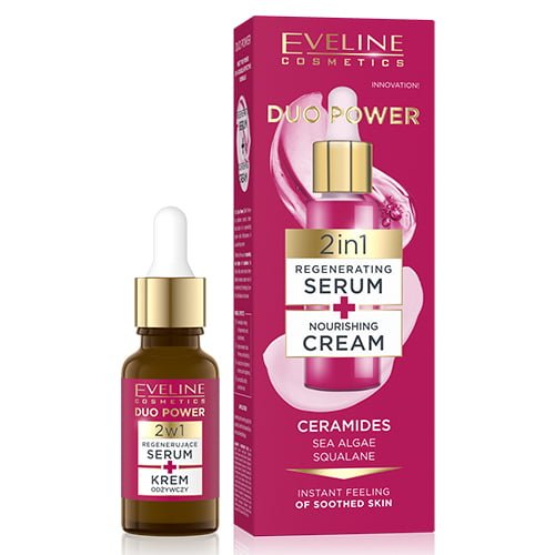 Eveline Cosmetics Duo Power 2in1 Regenerating & Nourishing Serum-Cream 18ml