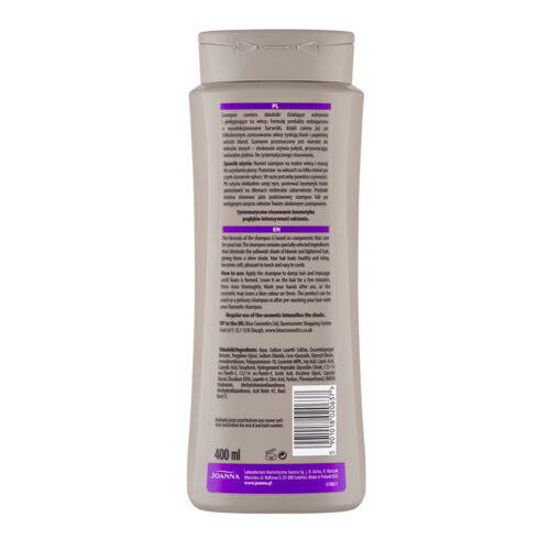 joanna ultra color shampoo for silver blond shades 400ml