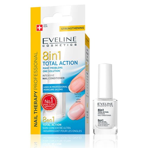 Eveline Cosmetics Nail Therapy Professional 8in1 Total Action Intense Nail Conditioner 12ml