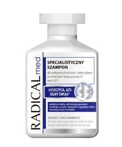 radical med shampoo for hair scalp with psoriasis and atopic dermatitis.