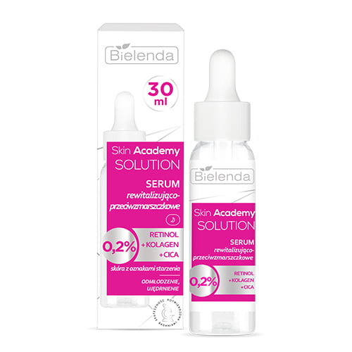 Bielenda Skin Academy Solution Revitalising Anti-Wrinkle Night Serum with 0,2% Retinol 30ml