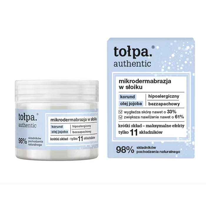 Tolpa Authentic Microdermabrasion In A Jar – Gentle Exfoliating Treatment for Smooth, Radiant Skin 65g