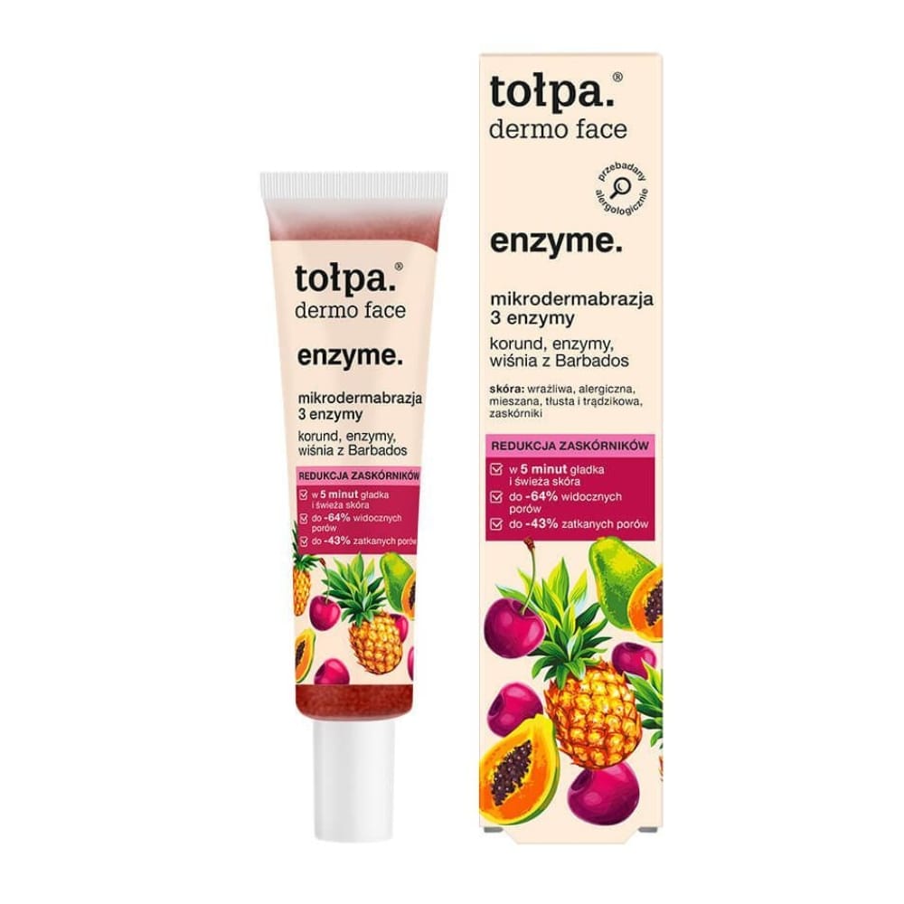 Tołpa Dermo Face 3 Enzyme Microdermabrasion Scrub with Barbados Cherry 40ml