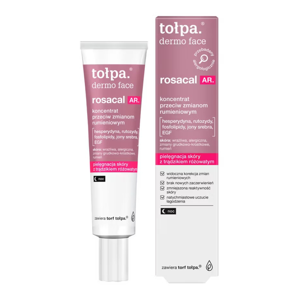 Tołpa Dermo Face Rosacal AR Soothing Night Concentrate for Redness & Rosacea 40ml