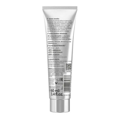 Tołpa Liquid Needles Therapy Neuropeptide Wrinkle Relax Firming Microspicule Face Mask 60ml