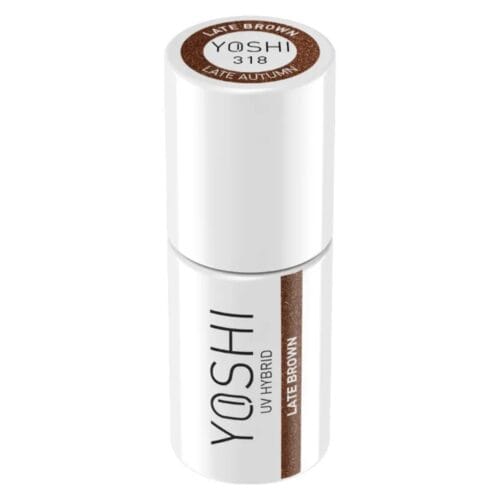 YOSHI Hybrid Nail Gel Polish UV/LED – Late Brown 318